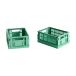 HAY Colour Crate Mini 13x17 cm, lot de 2 menthe foncée