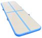 Tapis de gymnastique gonflable - Poutre d'équilibre airtrack - 300x100x10 cm - PVC - Avec pompe - Pour femmes - Vert olive