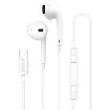 BWOO écouteurs filaires HF175 interface numérique USB-C blanc