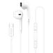 BWOO écouteurs filaires HF175 interface numérique USB-C blanc