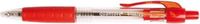Merkloos Quantore Balpen Huismerk Rubberen Grip Retractable Rood