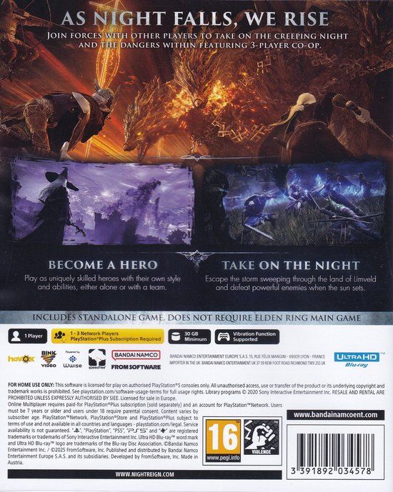 Bandai Namco Elden Ring: Nightreign (PS5)