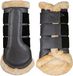 HKM Comfort Premium Fur Beenbeschermers Zwart Maat L