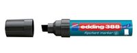 Edding 388 markeerstift, Zwart, Beitelvormige punt