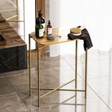Merkloos Asir - Salontafel - Goud en Natuurlijk - 40 x 26 x 56 cm
