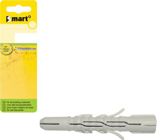 pgb-Europe SMART | Nylon lange plug z.boord Ø 8x60 | 30 st