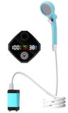 Merkloos / Sans marque DKampioen Outdoor Camping Douche - Draagbare Douche Met 6000mAh Batterij - Dubbel Digitale Display - 3 Waterdrukstanden - Temperatuurmeting - Blauw