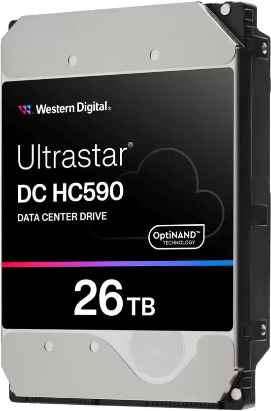 Western Digital DC HC590 interne harde schijf 26 TB 7200 RPM 3.5" SAS