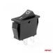AMIO 03081 - Interrupteur rectangulaire - Noir - 12V 20A - ON/OFF - Universel