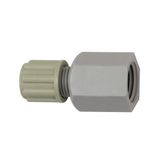 Riegler Rechte schroefverbinding G 3/8 i., voor slang 4/6 mm, SW 22, werkdruk max. 10 bar (20 °C) / max. 1 bar (60 °C), PA