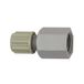 Riegler Rechte schroefverbinding G 3/8 i., voor slang 4/6 mm, SW 22, werkdruk max. 10 bar (20 °C) / max. 1 bar (60 °C), PA