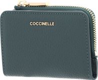 COCCINELLE Metallic Soft Credit Card Holder Kale Green