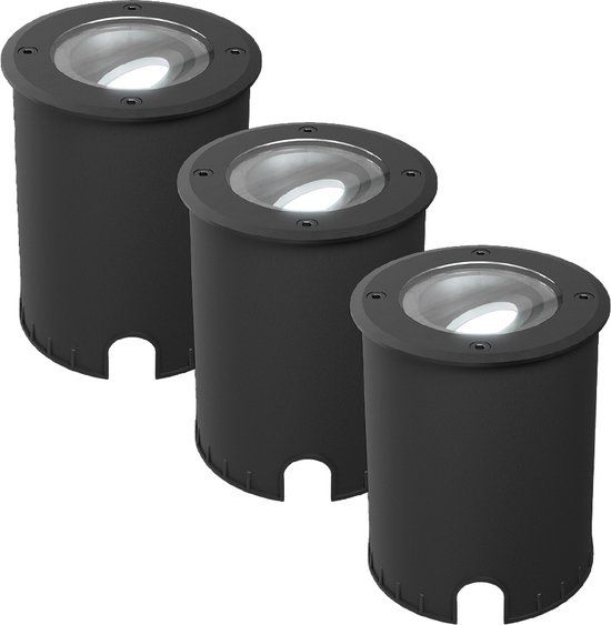 HOFTRONIC Lilly Set van 3 LED Grondspots XL