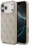Guess 4G Classic Hoesje Voor iPhone 17 Pro Max Zwart Kunstleer