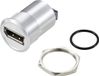 Tru Components TC-11980476 DisplayPort 1.2-paneeladapteraansluiting DisplayPort bus - DisplayPort bus Zilver Inhoud: 1 stuk(s)