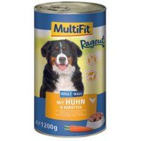 MultiFit MultiFit natvoer hond, Adult ragout Kip en wortel 24x1,2 kg