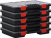 vidaXL Assortimentsdozen 5 stuks 34,5x25x5 cm Kunststof Transparant