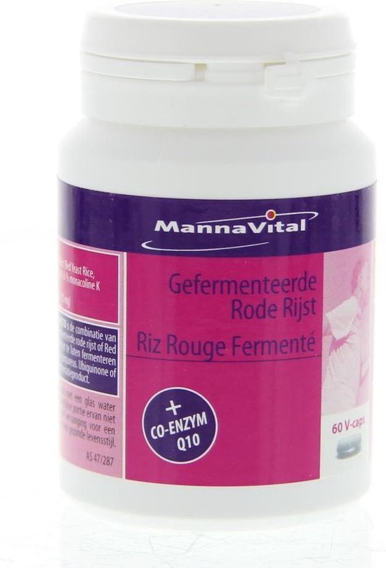 Mannavital Rode rijst Q 10 Capsules 60 stuks