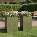 VidaXL Bac à plantes 2 pcs vert olive 50 x 30 x 75 cm acier laminé à froid