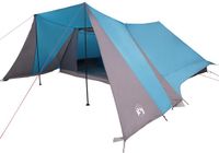 vidaXL Tipi Tent 12-persoons Blauw Taft