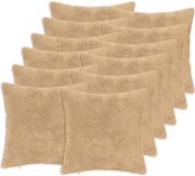 vidaXL Kussensloop 12 stuks Crèmekleurig 45 x 45 cm