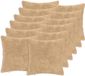 vidaXL Kussensloop 12 stuks Crèmekleurig 45 x 45 cm