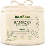 Bambaw Luxe Bamboe Hoeslaken 160x200cm – Wit