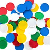 CombiCraft Blanco Automaat Munten €1 Formaat Blauw, Per 100 Stuks