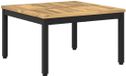 vidaXL Salontafel Wit en zwart 60 x 60,5 x 36 cm Massief Acaciahout