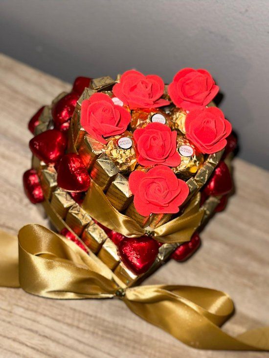 Luxe Chocolade Geschenk - Ferrero Rocher en Merci Chocolade - Geschenk voor haar - Verjaardag - Jubileum - Kerstcadeau - Valentijn cadeau