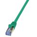 LogiLink 0.25m Cat.6A 10G S/FTP câble réseau vert