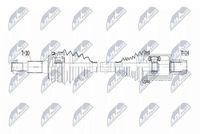 NTY Antriebswelle NPW-PS-007 Vorderachse links