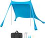 Vevor Tente de plage avec protection solaire (UPF 50+), 2,3 x 2,3 x 2 m, Bleu
