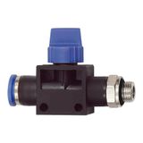 3/2-wegventiel RIEGLER 3/2-wegventiel »Blaue serie«, steekaansluiting, G 1/2 a, f. slang-A-Ø 12 mm, werkdr. Maximale 15 bar, KS/MS niet, doorstroom G-S