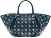 GUESS Allegra Girlfriend Satchel Blue Logo donkerblauw