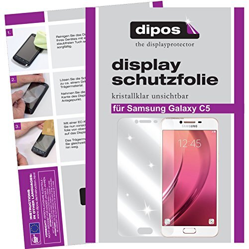 dipos I 2X beschermfolie helder compatibel met Samsung Galaxy C5 folie displaybeschermfolie