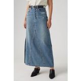 Levi's Dames Iconic Long Rok W/Slit Verified Vintage Ski 25