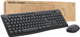 Logitech MK370 Combo for Business - Draadloos AZERTY Toetsenbord en Muis - Grafiet