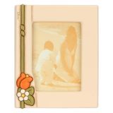 THUN Country Bloom Fotolijst met bloemen, groot, keramiek, grenenhout, glas, 20,4 x 3,3 x 25,3 cm