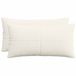 vidaXL Kussensloop 2 stuks ALMELO Crèmekleurig 40 x 80 cm corduroy
