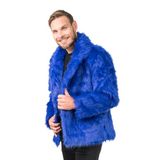 Chaks - Kunstbontjas, korte bontjas voor feestmode | Carnaval, festival en themafeest-outfit, korte kunstbontlook, bontjas voor kostuums en evenementen