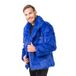 Chaks - Kunstbontjas, korte bontjas voor feestmode | Carnaval, festival en themafeest-outfit, korte kunstbontlook, bontjas voor kostuums en evenementen