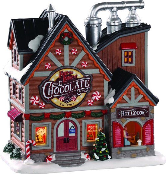 Lemax For The Love Of Chocolate Shop- B/o Led