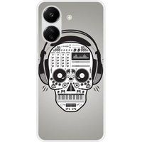 Xiaomi Redmi 13C 4G Skull music bedrukt siliconen hoesje