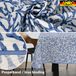 ANRO Tafelkleed Koraal Blauw 140x100cm Met sierband Afwasbaar Waterafstotend Binnen & Buiten