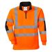 Portwest B308 Xenon Rugby Hemd Lange Mouw Reflecterend Spoorweg Polykatoen | Oranje, XS, EN ISO 20471 Klasse 3, Normale Pasvorm, Unisex, 65% Polyester, Hoge Zichtbaarheid, Geribde Manchetten, Slijtvast