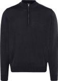 MAERZ Muenchen MAERZ Classic Fit heren schipperstrui wol - zwart