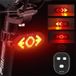 West Biking feu arrière de vélo sans fil avec clignotants et klaxon