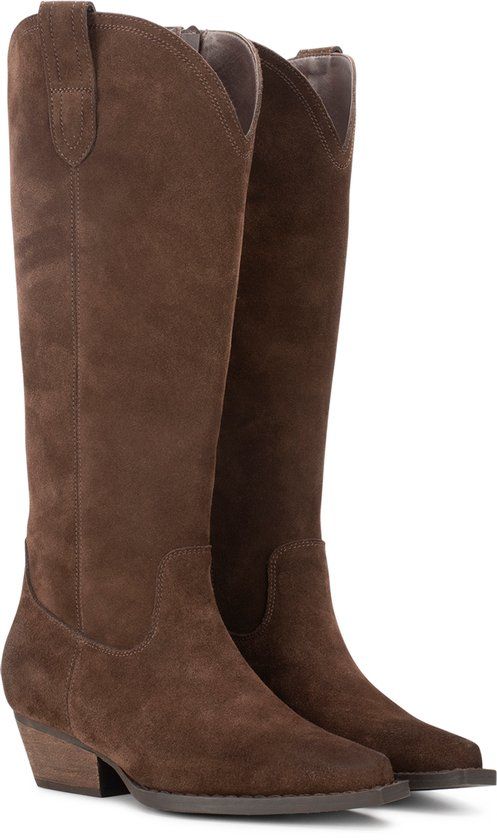 PS Poelman CLSHN-3A231 22RPOE1 Cowboylaarzen Taupe Maat 39 Dames