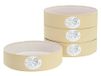 CreaTable, 21661 Serie Futuro White Sand 4-delig tafelservies van aardewerk